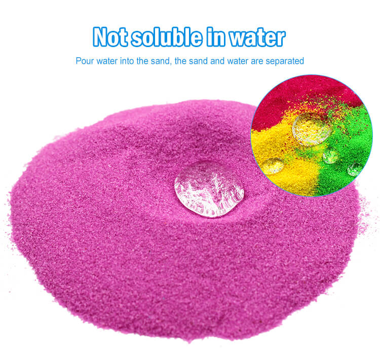 Waterproof Magic Sand – Shape in Water Remains Dry Out of Water, Reusable Sensory Toy